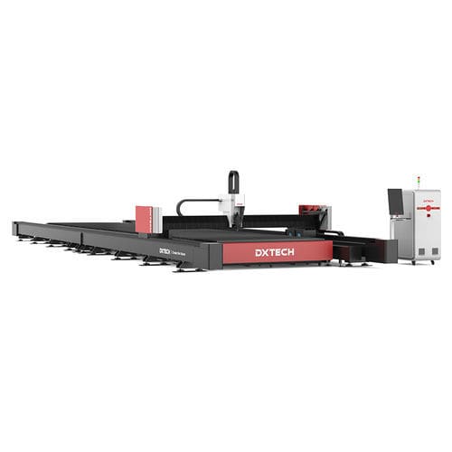 Faserlaser-Schneidemaschine - W - DXTECH CNC Machine Co., Ltd. - für Aluminium / für Edelstahl / für Karbonstahl