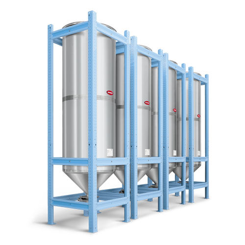 Silo mit konischem Boden - SS series - Moretto - für Kunststoff