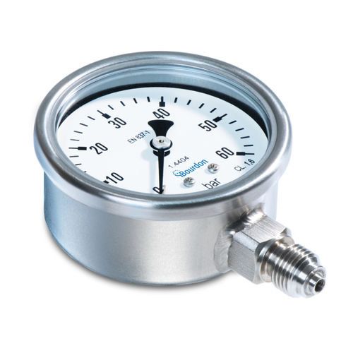 Absolutes Manometer - MEX3 - Bourdon - mit Zifferblatt-Anzeige / für Schalttafelmontage / Edelstahl