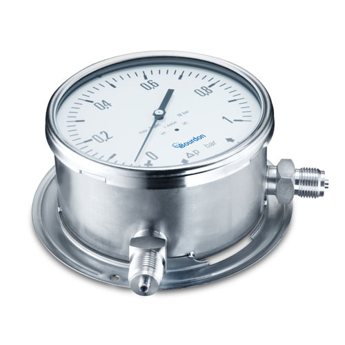 Differential-Manometer -  MX7 - Bourdon - mit Zifferblatt-Anzeige / Gewinde / Edelstahl