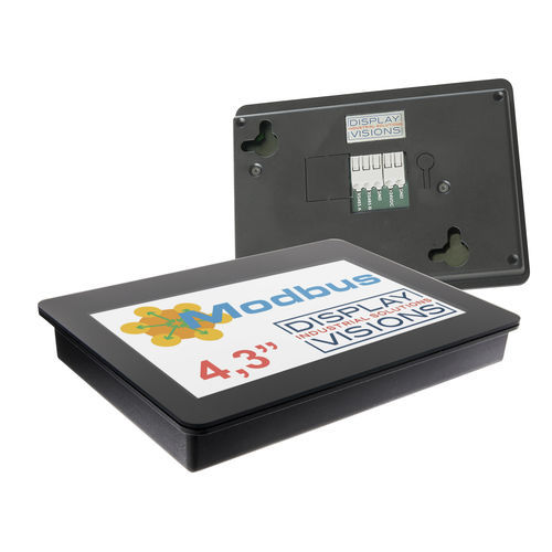 HMI / kapazitive Projektionstechnologie - EA HMI043 series - DISPLAY VISIONS GmbH - einbaufähig / wandmontiert / 480 x 272