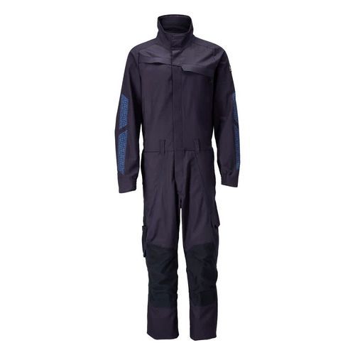 Chemikalienbeständiger Overall - 20719-563 - Mascot Workwear - Baumwolle / schwarz / marineblau