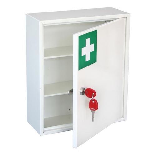 Erste-Hilfe-Schrank - KFAK01 - Securikey - wandmontiert / Flügeltüren / mit 1 Tür