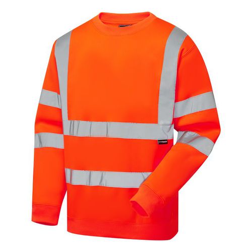 Warnschutz-Sweatshirt - EHV10 - Supertouch - Arbeit / aus recyceltem Polyester / für Baustellen
