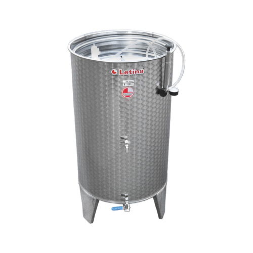 Speichertank - PZ series - Letina - für Flüssigkeiten / zur Weinherstellung / Edelstahl