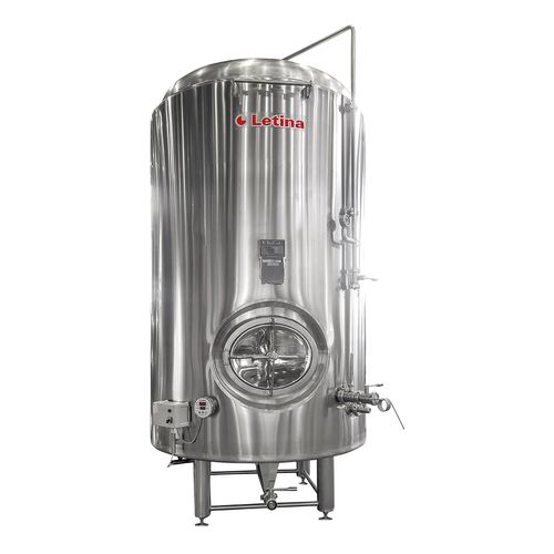 Biertank - ZBB series - Letina - Edelstahl / zylinderförmig / Druck