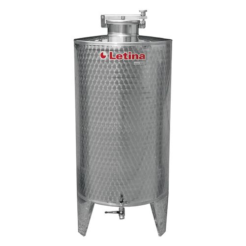 Speichertank - ZR series - Letina - für Destillate / Edelstahl / zylinderförmig
