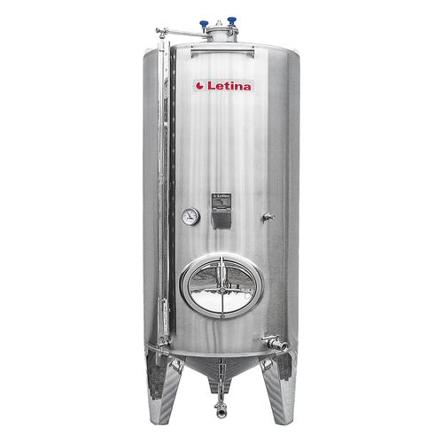 Tank für Olivenöl - ZU series - Letina - Speicher / Edelstahl / zylinderförmig