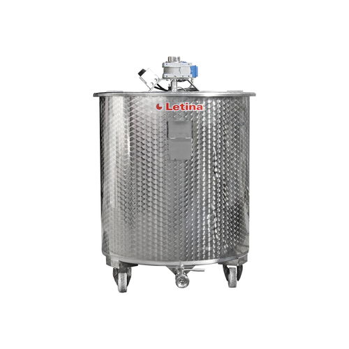 Mischtank - M series - Letina - für Wein / für die Lebensmittel- und Getränkeindustrie / Edelstahl