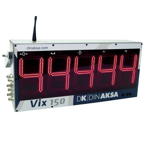 LED-Display-Wägeindikator - VIX-150 - DINAKSA PESAJE - wandmontiert / für DIN-Schiene / wasserdicht