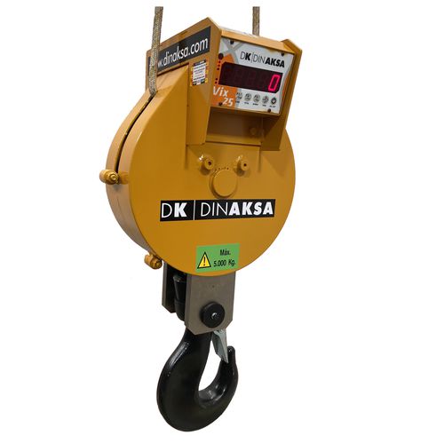 Hakenflasche für Hubanwendungen - TR-DIN 2R - DINAKSA PESAJE - mit Wiegesystem