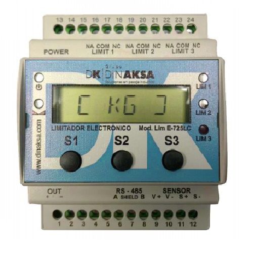 Elektronischer Lastbegrenzer - LIM-E725 - DINAKSA PESAJE - für Kräne / für Laufkran / für Hebezeug