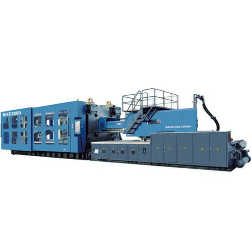 Horizontale Spritzgießmaschine - SHE2280 - NINGBO SANSHUN MACHINERY & TECHNOLOGY CO.,LTD - hydraulisch / Kniehebel