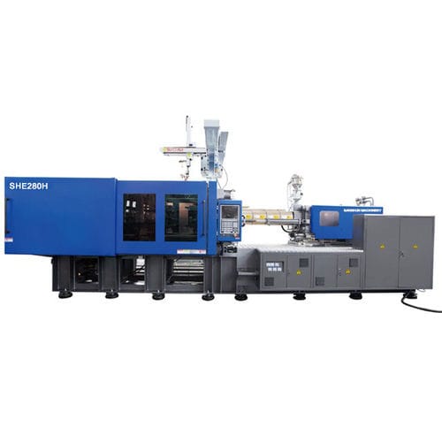 Horizontale Spritzgießmaschine - SHE280-H  - NINGBO SANSHUN MACHINERY & TECHNOLOGY CO.,LTD - hydraulisch / Kniehebel / Schnelllauf