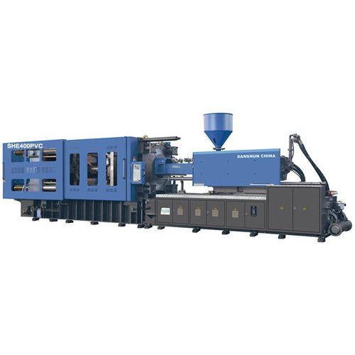 Horizontale Spritzgießmaschine - SHE400-PVC - NINGBO SANSHUN MACHINERY & TECHNOLOGY CO.,LTD - hydraulisch / für PVC / Kniehebel