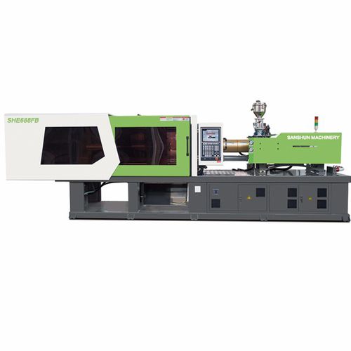 Horizontale Spritzgießmaschine - SHE688 FB - NINGBO SANSHUN MACHINERY & TECHNOLOGY CO.,LTD - hydraulisch / Kniehebel