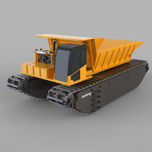Amphibischer Muldenkipper - AD-30 - Relong Tech - starr / Diesel / für Baustelle
