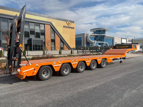Gooseneck-Sattelauflieger - HKM5 - SCORPION TRAILER - mit pneumatischer Aufhängung / 5-Achsen / angehängt