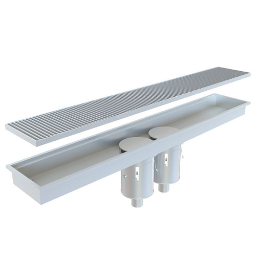 Edelstahl-Abflussrinne - KSBC450/ KVCRP400/4”  - Kent Stainless - Gitter / bodenstehend
