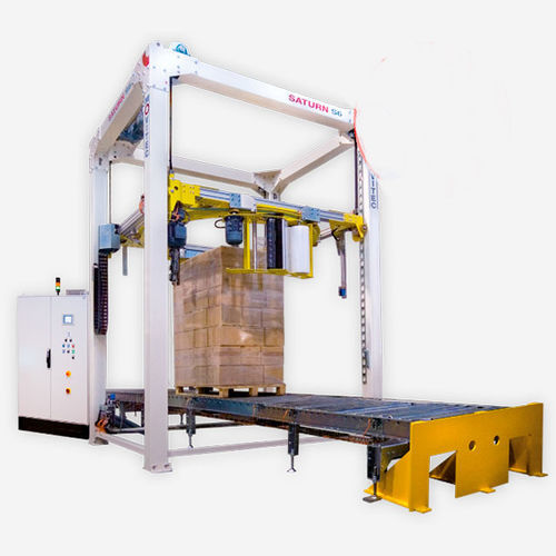 Stretchwickler mit Stretchfolie - Saturn S6 - MOVITEC WRAPPING SYSTEMS, SLU - mit Drehring / automatisch / Paletten