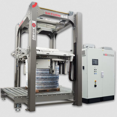 Stretchwickler mit Drehring - Saturn S10 - MOVITEC WRAPPING SYSTEMS, SLU - vollautomatisch / für starke Beanspruchung / mit Stretchfolie