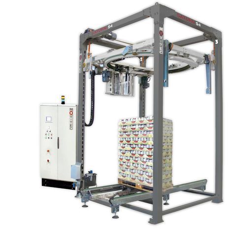 Automatischer Stretchwickler - Saturn S4 - MOVITEC WRAPPING SYSTEMS, SLU - mit Drehring / Paletten / mit Stretchfolie