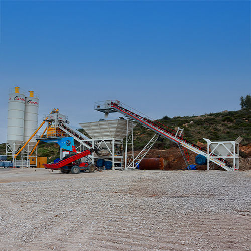 Mobile Betonmischanlage - Fastmix 60MB - ATLANTIC Machinery Manufacturing (AMM) - Doppelwellen / mit Bandförderer