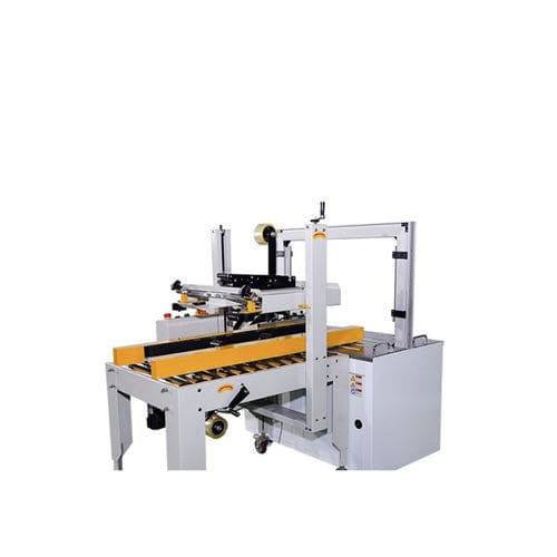 Mehrklappen--Kartonverschließer - FXJ-AT5050 - Qingdao Ausense Packing Equipment Co., Ltd. - mit Klebeband / automatisch