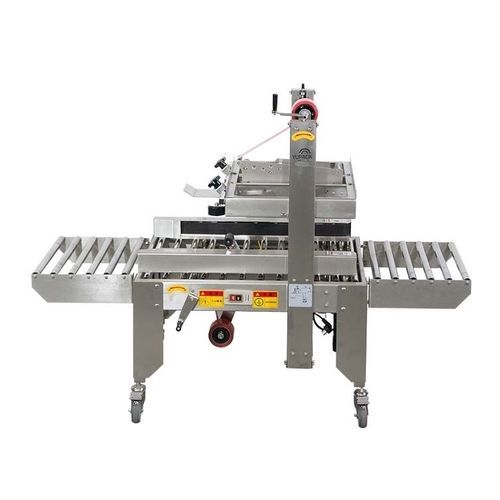 Kisten-Siegelmaschine - FXJ-5050 - Qingdao Ausense Packing Equipment Co., Ltd. - halbautomatisch / für Verpackung / für Pflanzenschutzmittel