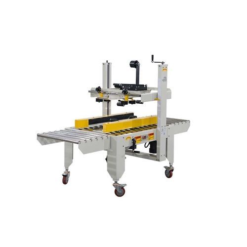 Halbautomatische Faltschachtel-Verschließmaschine - FXJ-5050 - Qingdao Ausense Packing Equipment Co., Ltd. - Mehrklappen- / mit Klebeband