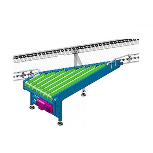 Bandförderer - Qingdao Ausense Packing Equipment Co., Ltd. - mit motorisierten Rollen / horizontal / elektrisch