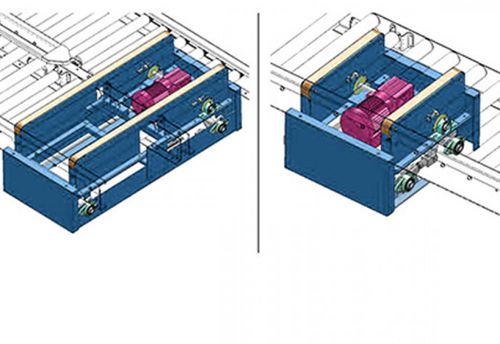 Rollenförderer - Qingdao Ausense Packing Equipment Co., Ltd. - pneumatisch / horizontal / Transfer