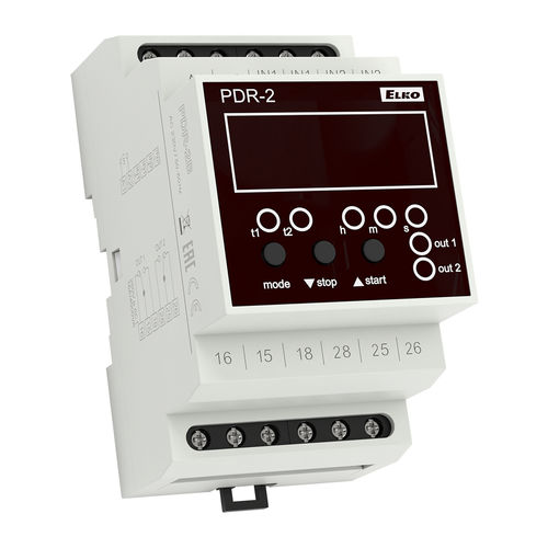 Digitales Zeitrelais - PDR-2B - ELKO - Multifunktion / für DIN-Schiene / programmierbar