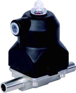 Membranventil - KMD 188 - SED Flow Control GmbH - pneumatisch gesteuert / 2/2-Wege / Transfer