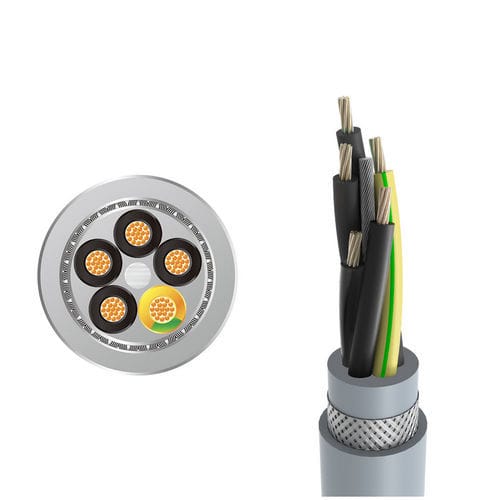 Versorgungs-Stromkabel - LONGFLEX® CHAIN FD 437 CY - Zhaolong Interconnect - DIN / geschirmt / mehrstrangig