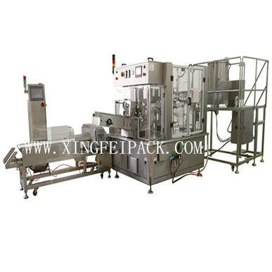 Automatische Abfüllmaschine mit Traysealer - XFG-YII - Shanghai Xingfei Packaging Machinery Co., Ltd. - für Säcke