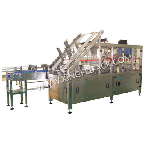 Kartonpacker zur Rundumetikettierung - XFC-GB - Shanghai Xingfei Packaging Machinery Co., Ltd. - automatisch / für Getränke / für Seife