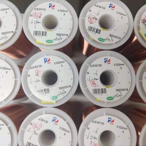 Emaillierter Leitungsdraht - UEW/130 - BAIYIN YIZHI CHANGTONG SUPER MICRO-WIRE COMPANY - Kupfer / Polyurethan / rund