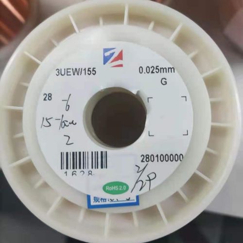 Emaillierter Leitungsdraht - UEW/155 - BAIYIN YIZHI CHANGTONG SUPER MICRO-WIRE COMPANY - Kupfer / Polyurethan / rund