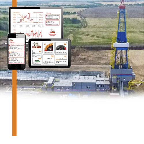Kraftstoffverbrauch-Überwachungssystem - TECHNOTON - für Tiefbohrer / drahtlos / Echtzeit