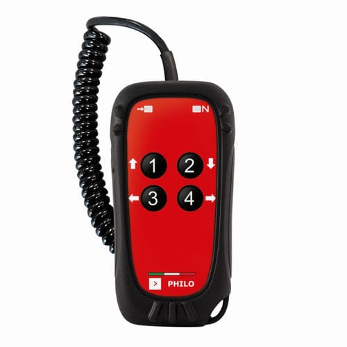 Fernbedienung mit E-Kabel - Philo - Sistematica - mit Knöpfen / Industrie / für Hebemaschine