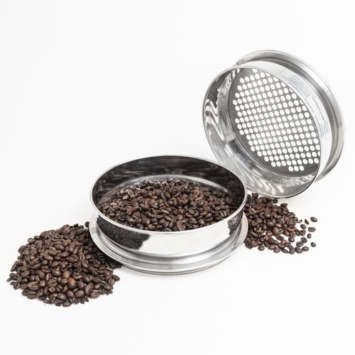 Sieb für Kaffeebohnen - Glenammer - Test / Kalibrier / Lochblech