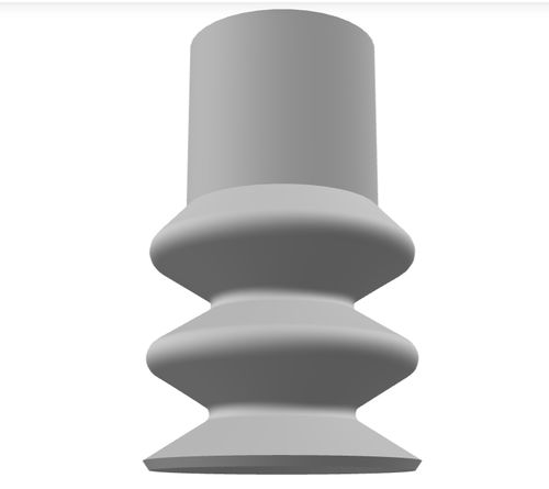 Balg-Saugnapf - 220.015.053.01 - Morali GmbH - Silikon / NBR