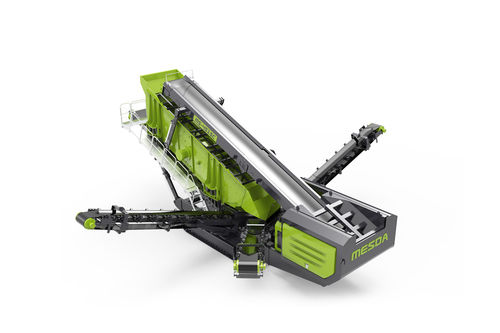 Mobile Siebmaschine - MS-4515C - Guangxi Mesda Engineering Machinery Co., Ltd - Vibration / für Schüttgut / schräg