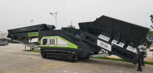 Bandförderer - MB-2010F - Guangxi Mesda Engineering Machinery Co., Ltd - schräg / Transport / zum Ausladen