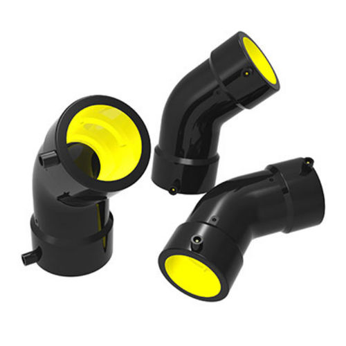 Anschluss für Gas - 354 series - Zhejiang Resin Municipal Facility Co.,Ltd - Push-in / 45°-Winkel / HDPE