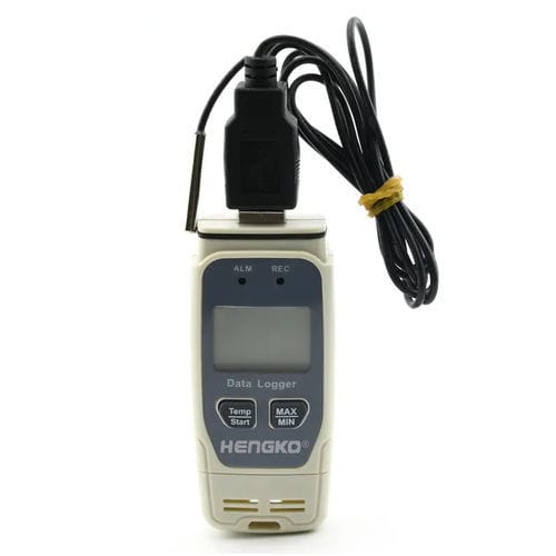 Temperatur-Datenlogger - HK-J9A104 - HENGKO Technology Co., Ltd. - USB / NTC / mit LCD-Display