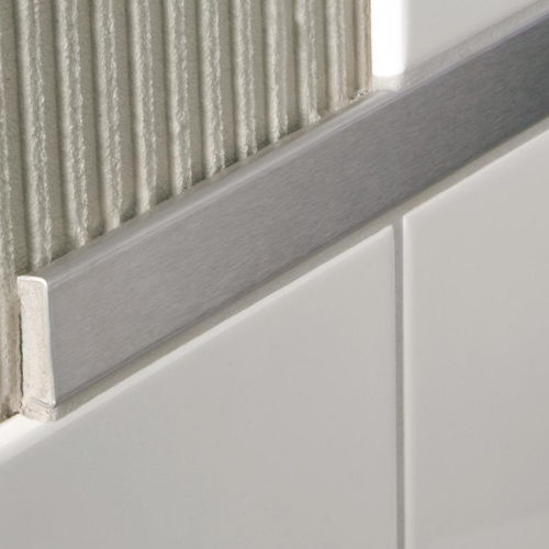 Profil / anodisiertes Aluminium - DEKOLINE - Blanke Systems - Edelstahl / Silber / rechteckig