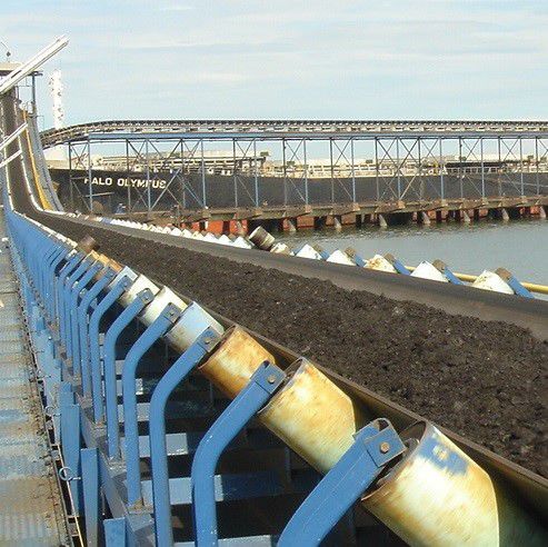 Bandförderer - AE-CV-COAL HANDLING - A.E. ENGINEERS - horizontal / gebogen / für Handling