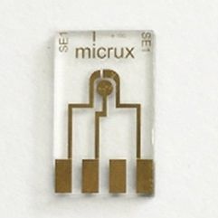 Elektrochemische Elektrode / Dünnschicht - D-mSE-5-Au  - Micrux Fluidic - Golddraht / Titan / für Elektroanalyse